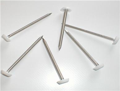 25mm white plastic headed pins
