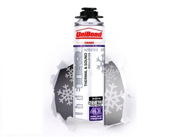 White expanding foam that can be used at temperatures down to - 5C