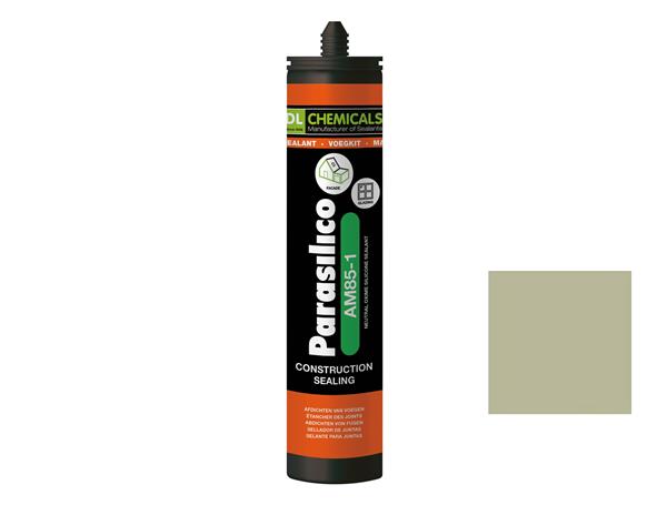 Pebble grey AM85-1 perimeter silicone sealant from DL Chemicals