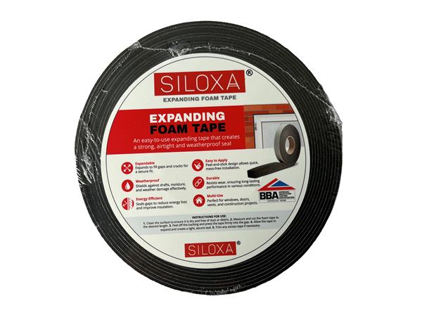 10m roll of Anthracite 15mm Exp Foam tape for 2-4mm gap