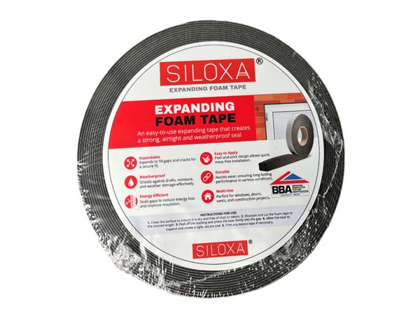 12.5m roll of Anthracite 30mm Exp Foam tape for 1.5-3mm gap