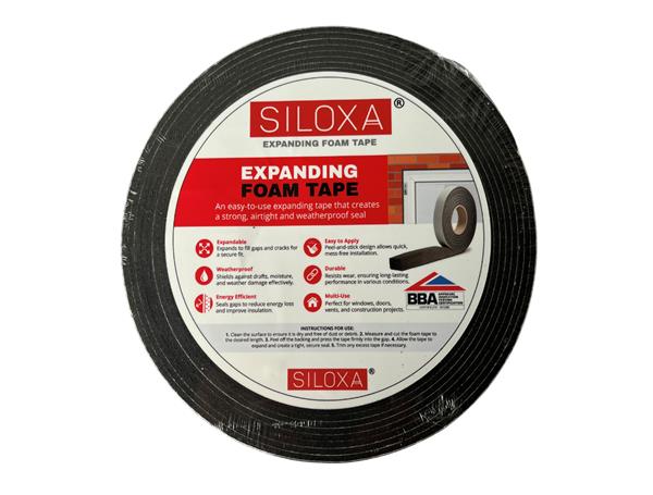 8m roll of Anthracite 30mm Exp Foam tape for 3-7mm gap