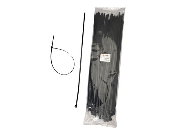 ZZ-R black cable ties 300mm x 4.8mm pack of 100