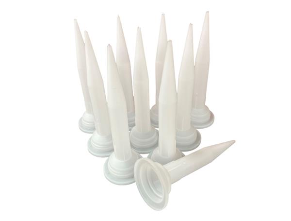 Nozzles for silicone foil applicator guns