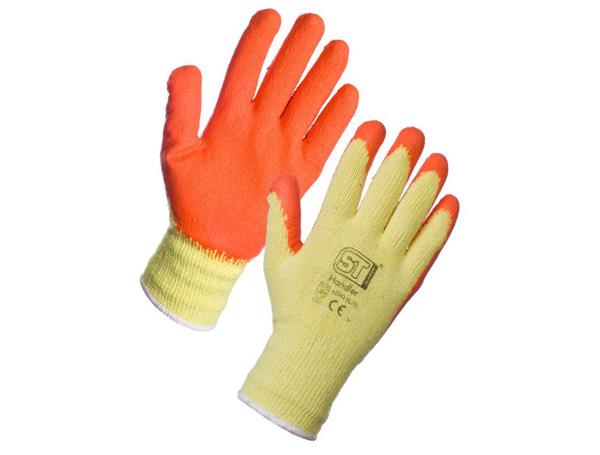 Latex coated gloves