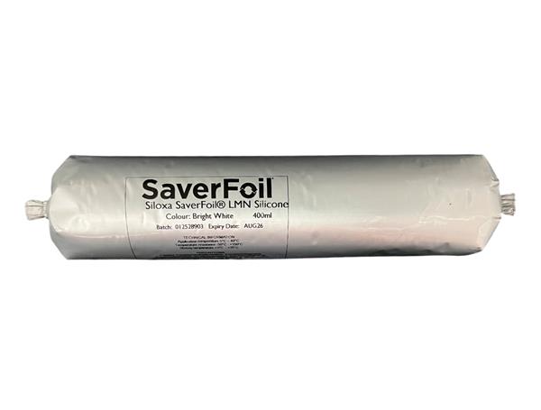 Bright white LMN silicone in 400ml SaverFoil foil pack