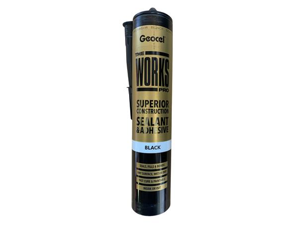 Geocel THE WORKS PRO Black Sealant Adhesive