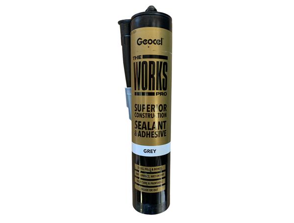 Geocel THE WORKS PRO Grey Sealant Adhesive