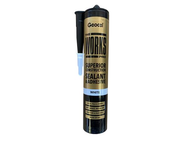 Geocel THE WORKS PRO White Sealant Adhesive
